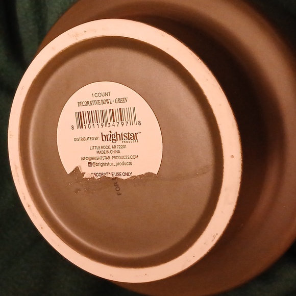 Dark green decorative bowl or can be - Picture 3 of 4